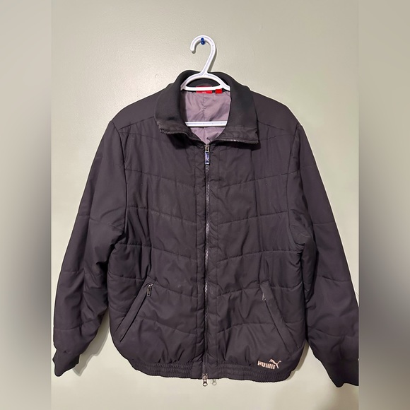 Medium Black Puma Puffer Jacket - Picture 1 of 4